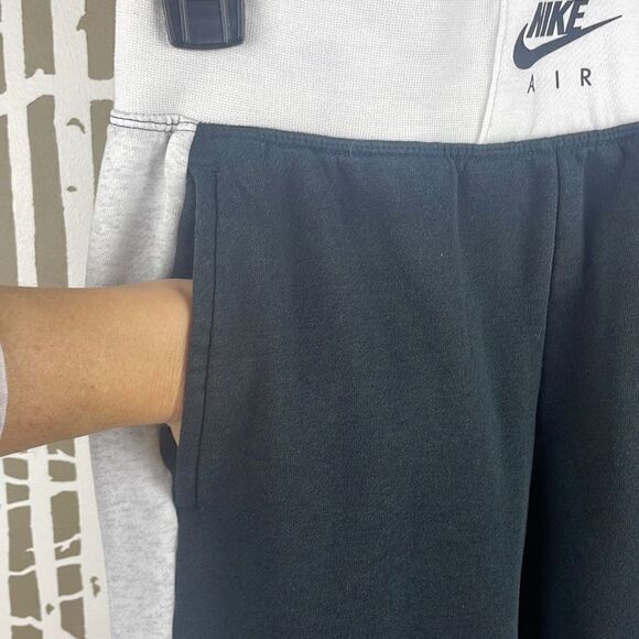 Nike Air High Rise Slim Fit Joggers sz S Black, White, Light Grey - Picture 5 of 12